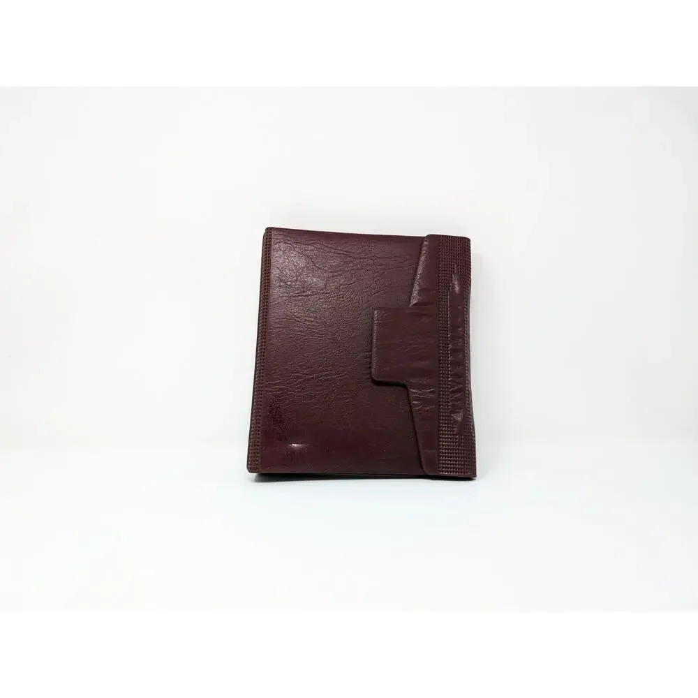 Vintage 90s Burgundy Day Runner Planner Calendar  71872
